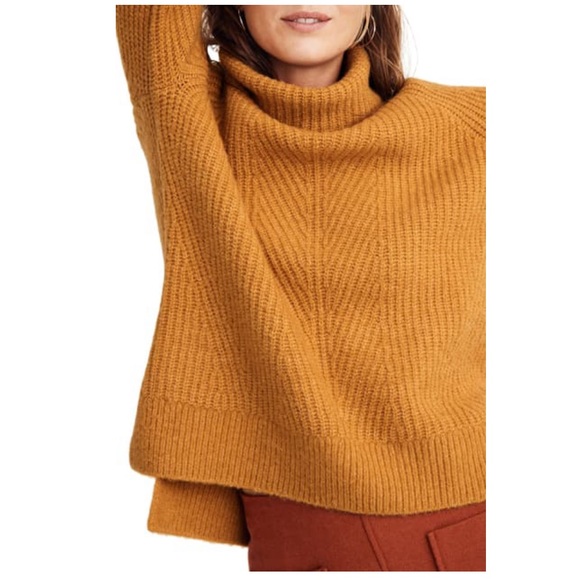 Madewell Sweaters - NWT Madewell Mercer Turtleneck Sweater Saffron